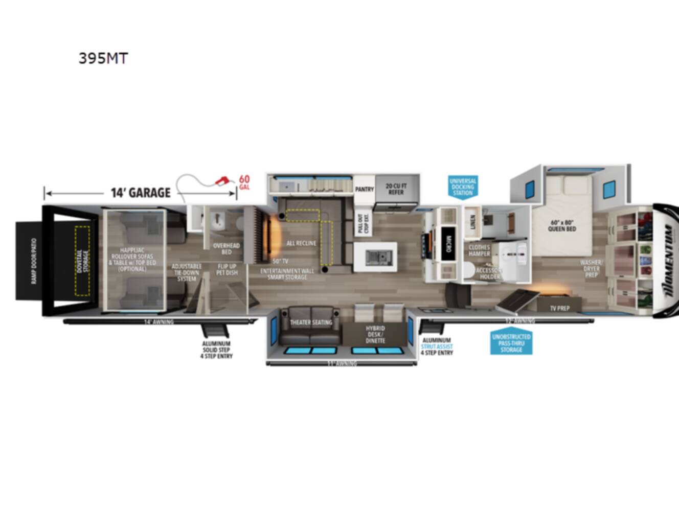 A photo of this 2027 Grand Design Momentum 395MT