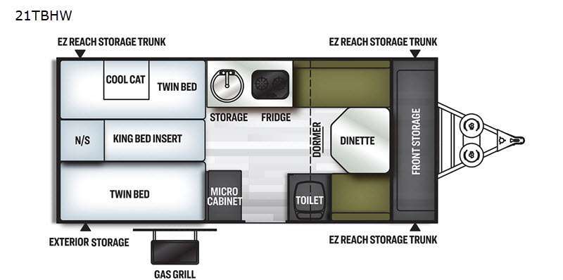 2021 Forest River Rv Flagstaff Hard Side T21TBHW in conway SC