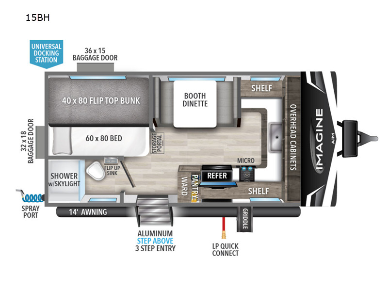 2023 Grand Design Imagine AIM 15BH in lake crystal MN