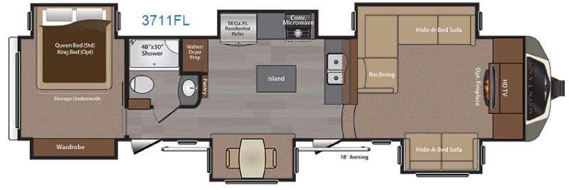 2016 Keystone Rv Montana 3711 FL in ringgold GA