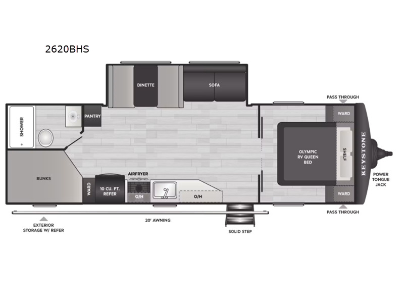 2027 Keystone Rv Springdale 2620BHS in adamsburg PA