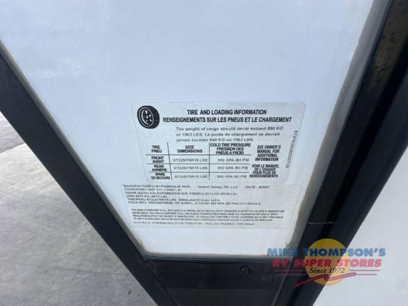 A photo of this 2022 Grand Design Reflection 150 Series 295RL