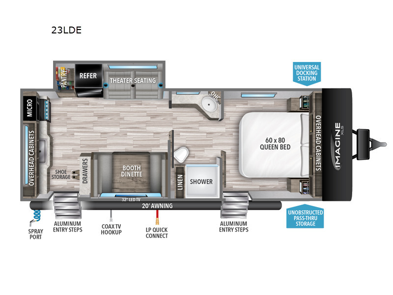 A photo of this 2022 Grand Design Imagine XLS 23LDE