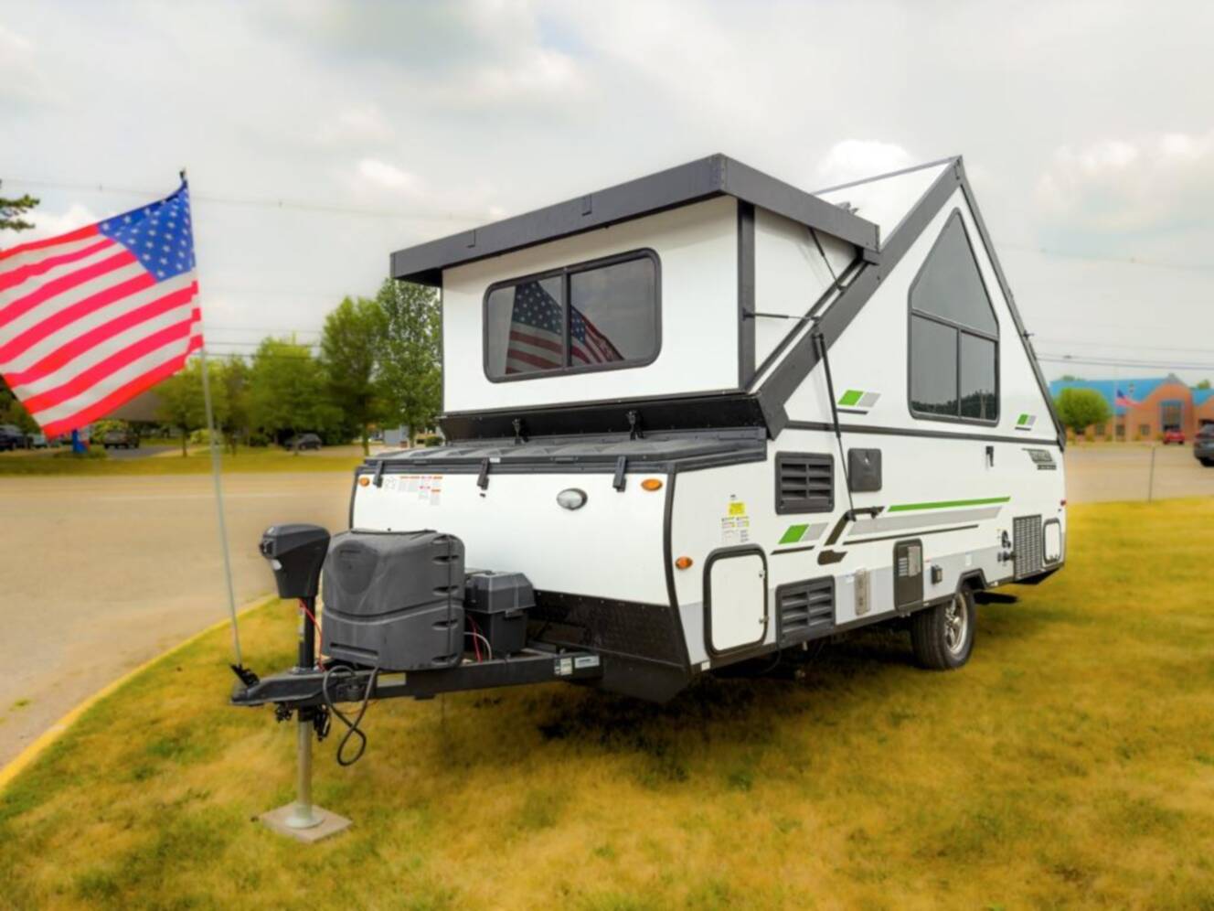 A photo of this 2021 Forest River Rv Rockwood Hard Side High Wall Series A214HW