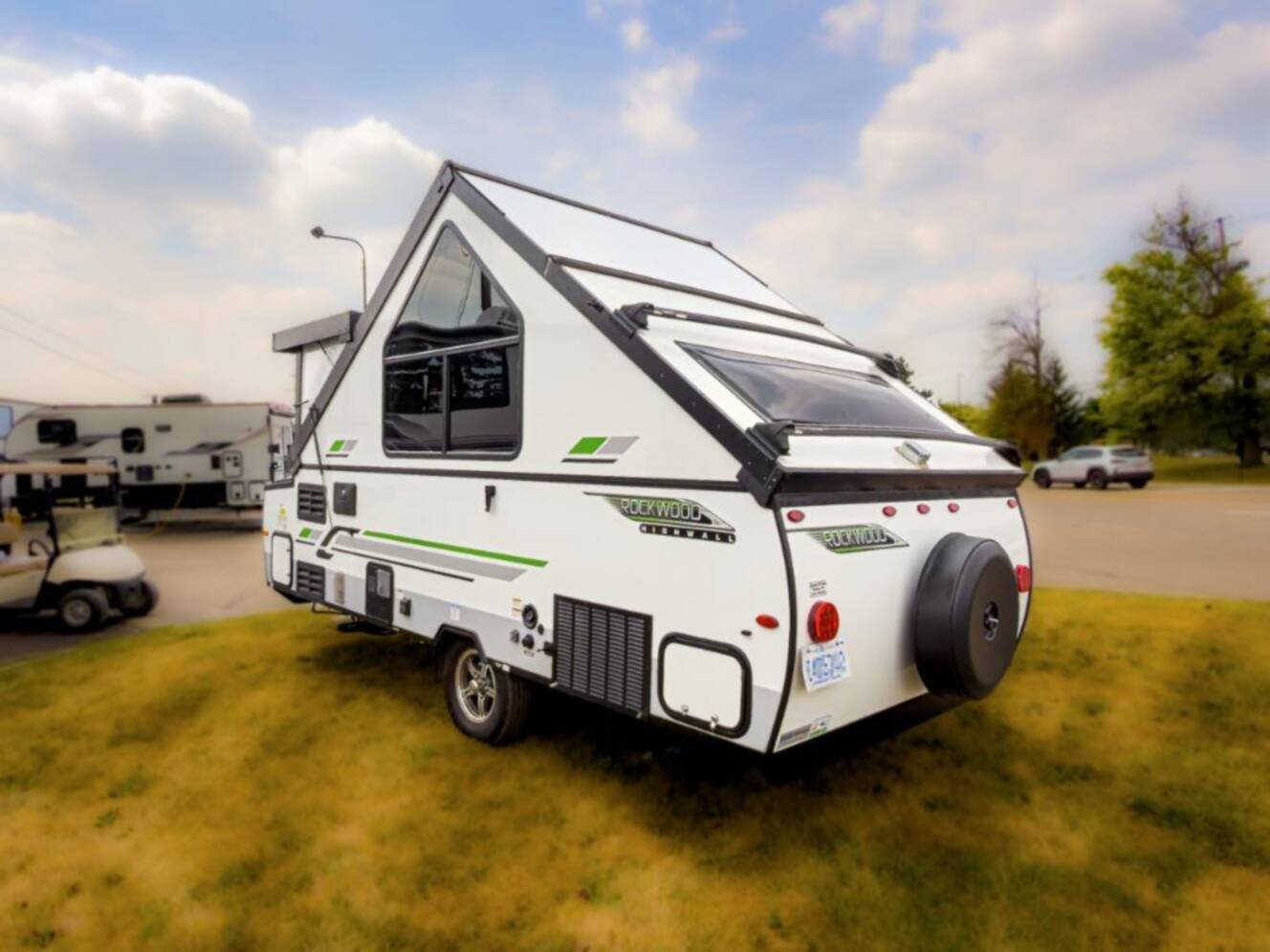 A photo of this 2021 Forest River Rv Rockwood Hard Side High Wall Series A214HW