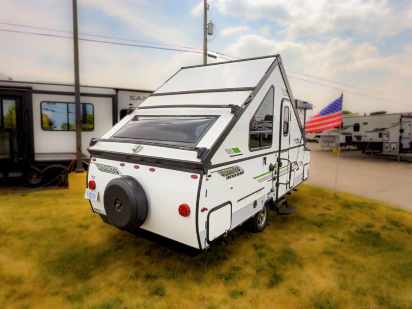 A photo of this 2021 Forest River Rv Rockwood Hard Side High Wall Series A214HW