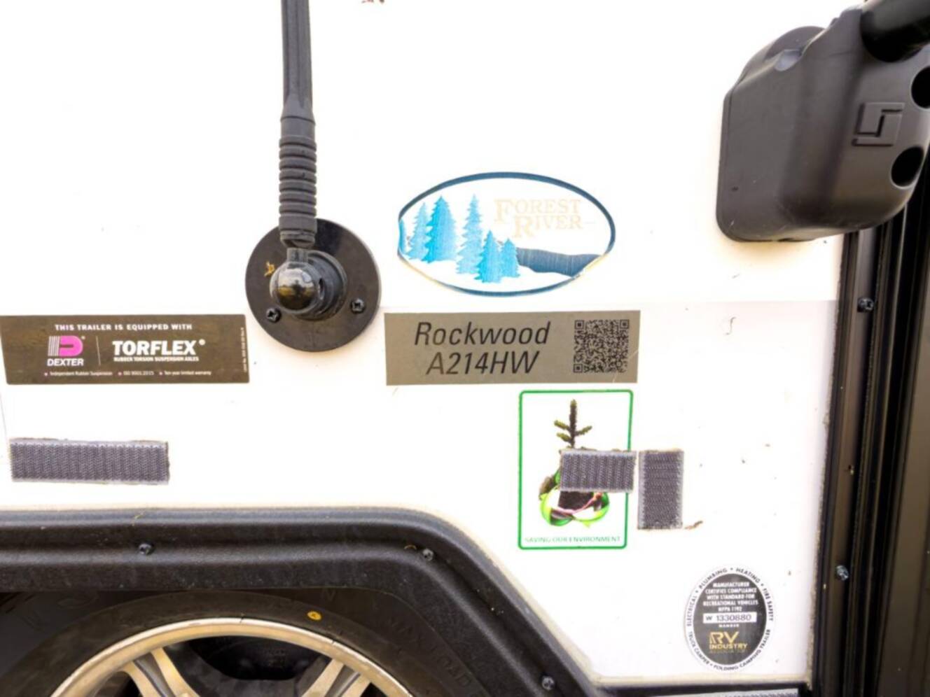 A photo of this 2021 Forest River Rv Rockwood Hard Side High Wall Series A214HW