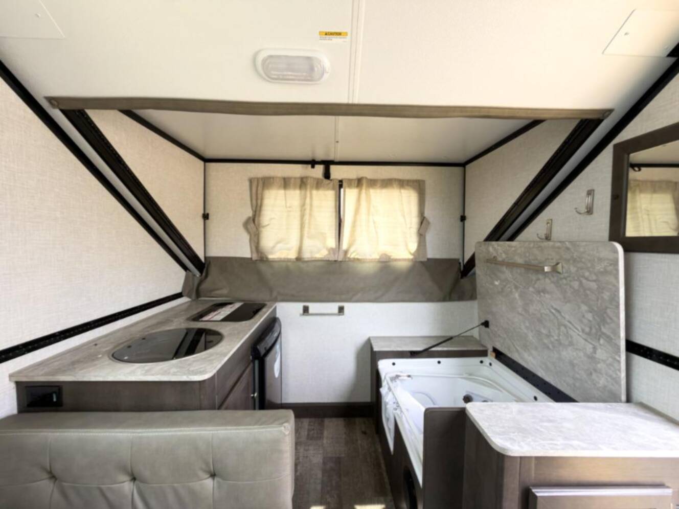 A photo of this 2021 Forest River Rv Rockwood Hard Side High Wall Series A214HW