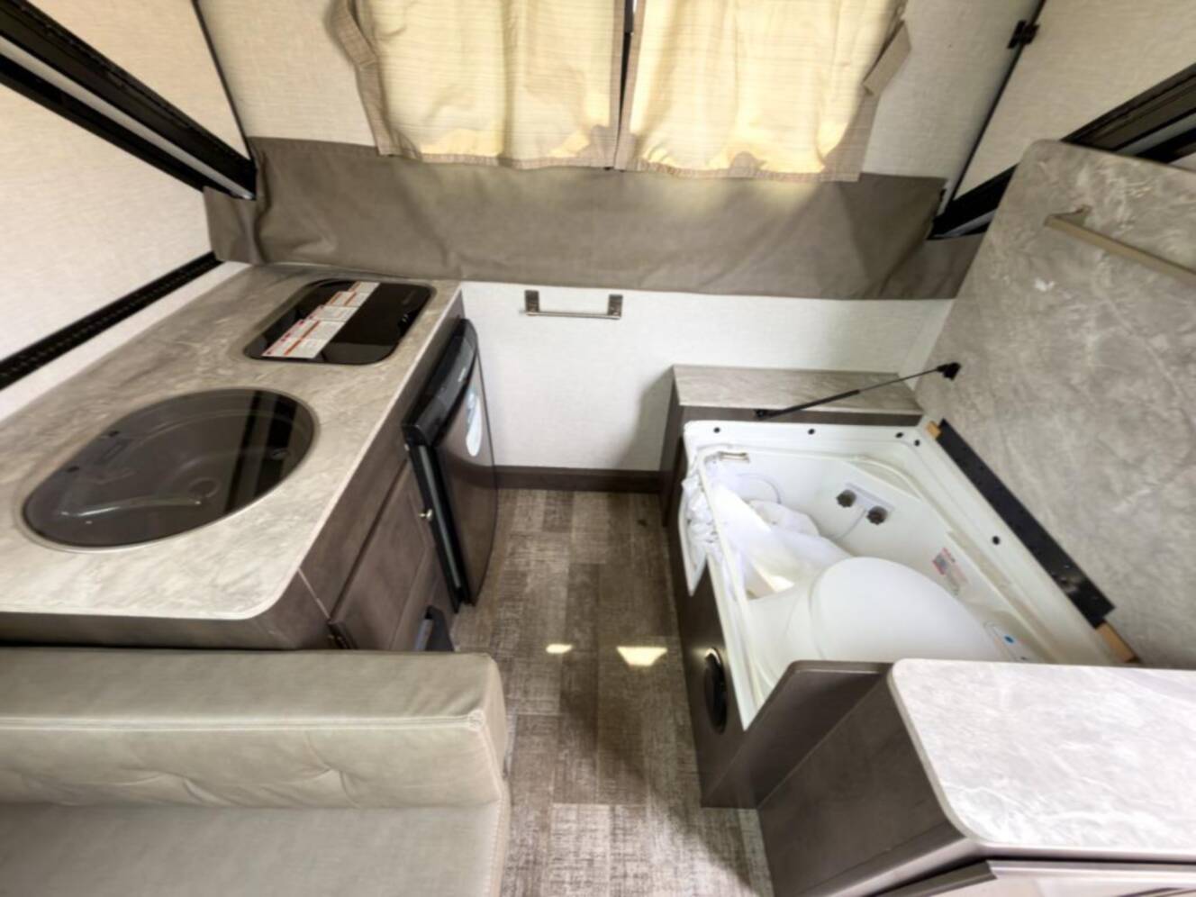 A photo of this 2021 Forest River Rv Rockwood Hard Side High Wall Series A214HW