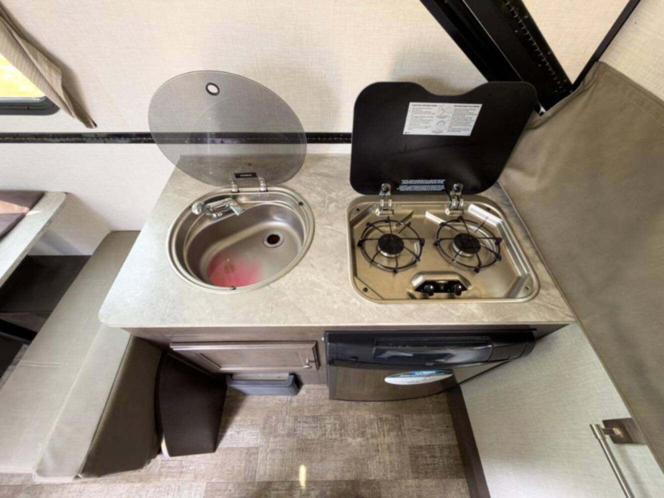 A photo of this 2021 Forest River Rv Rockwood Hard Side High Wall Series A214HW