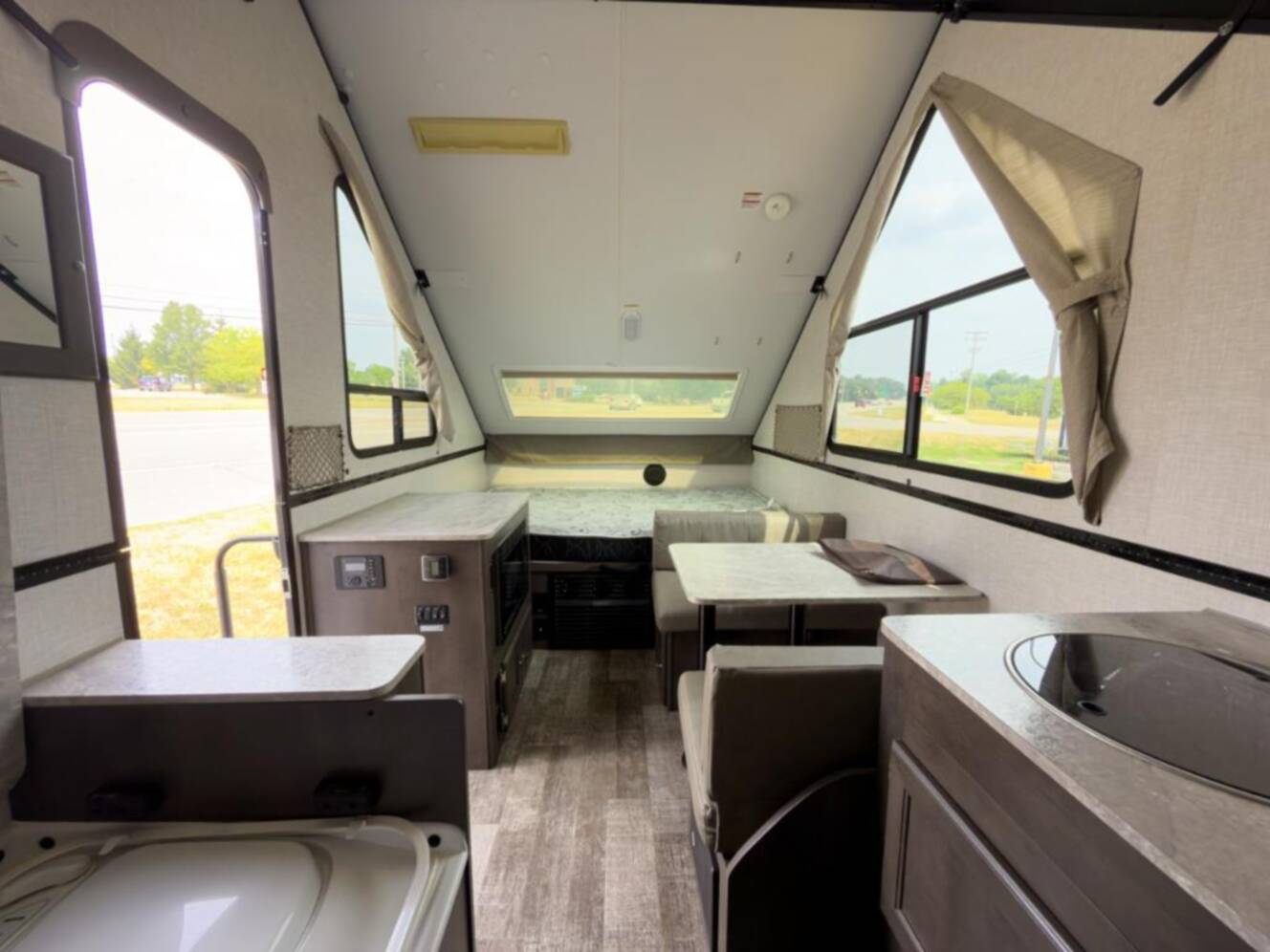 A photo of this 2021 Forest River Rv Rockwood Hard Side High Wall Series A214HW