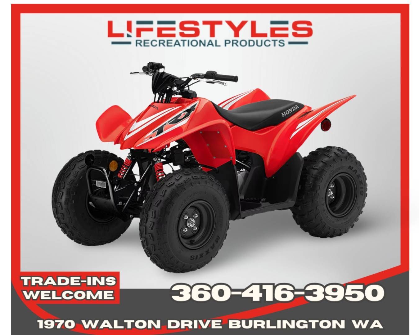 2026 Honda TRX90X in burlington WA