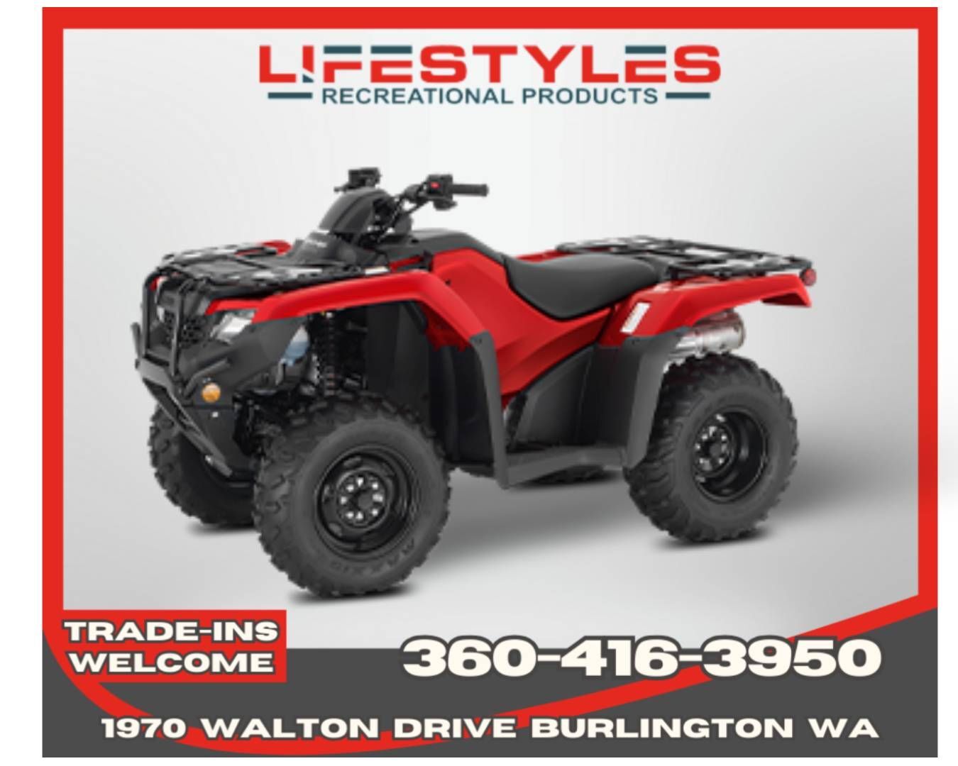 2026 Honda FourTrax Rancher in burlington WA