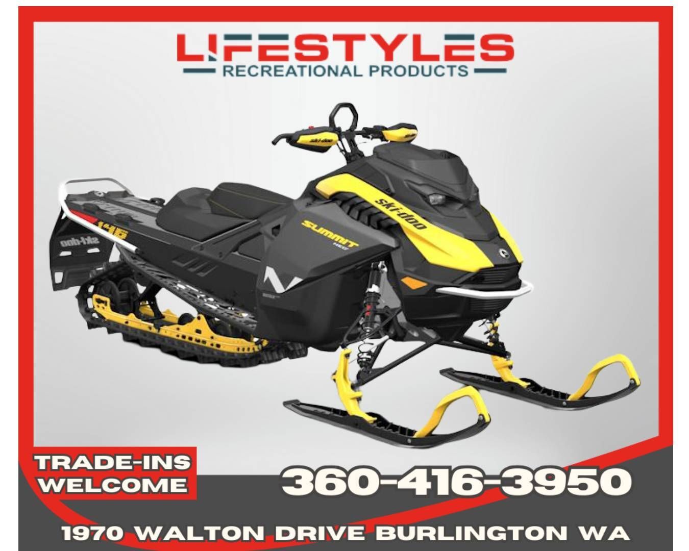2026 Ski-Doo Summit NEO+ 600 EFI ES Hurricane 1.75 w/ FlexEdge HAC 600 EFI 55 in burlington WA