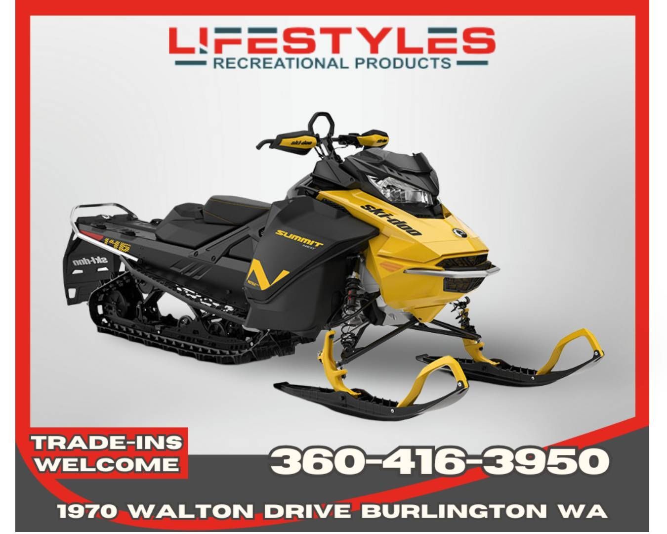 2025 Ski-Doo Summit NEO+ 600 EFI ES Hurricane 1.75 w/ FlexEdge HAC 600 EFI 55 in burlington WA