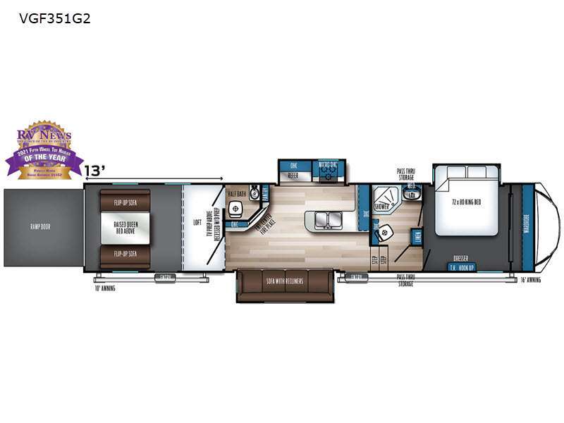 2022 Forest River Rv Vengeance Rogue Armored VGF351G2 in holland MI