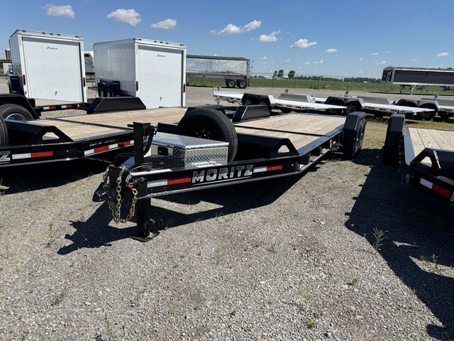 2026 Moritz International 7'X16'+6' GT 14K Tilt Equipment Trailer in Delphos, ME