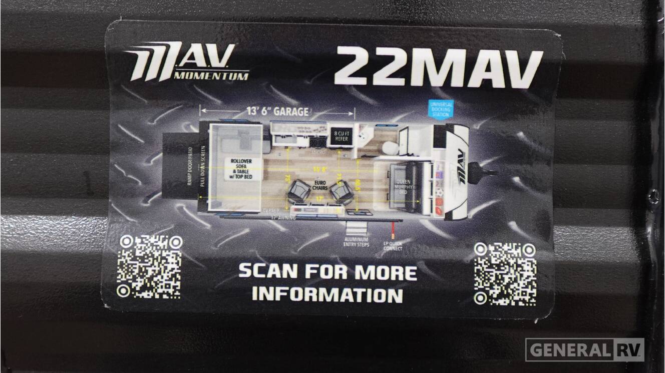 A photo of this 2026 Grand Design MOMENTUM MAV 22MAV