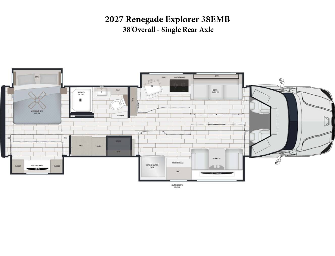 A photo of this 2027 Renegade EXPLORER 38EMB