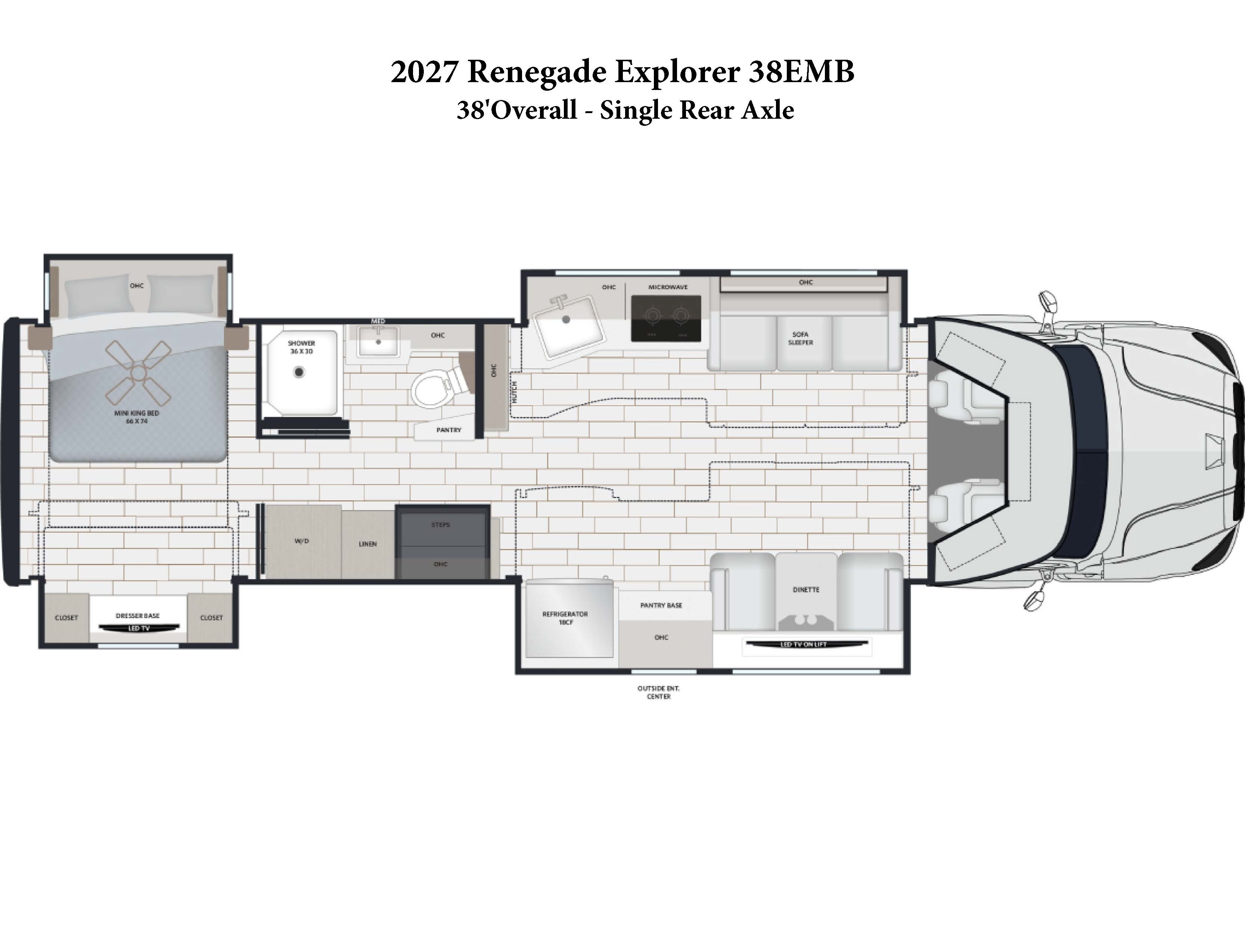 A photo of this 2027 Renegade EXPLORER 38EMB