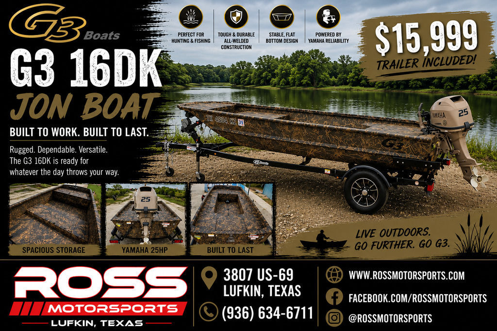2026 G3 16 DK in lufkin TX