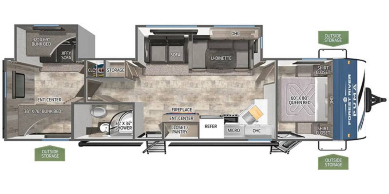 A photo of this 2026 Forest River Rv Puma 31QBBH