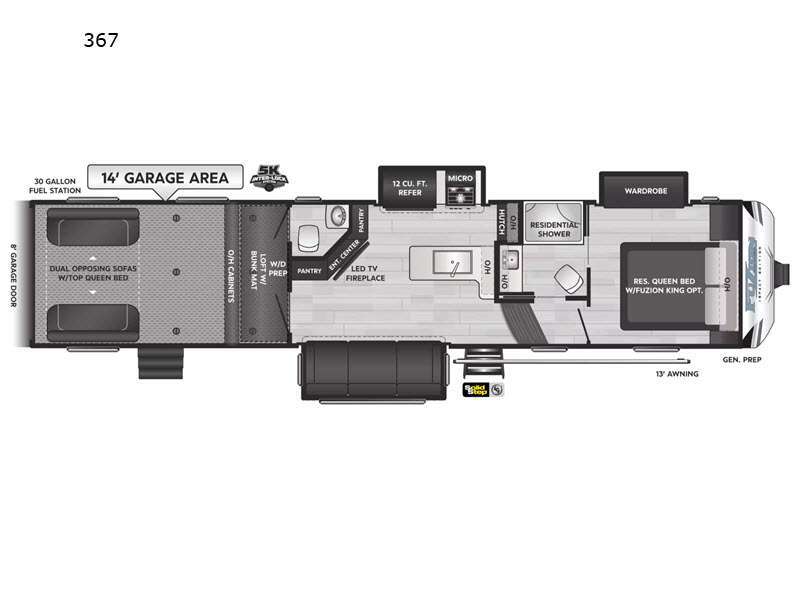 2023 Keystone Rv Fuzion Impact Edition 367 IMPACT 367 in great falls MT