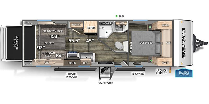 2026 Forest River Rv Cherokee Black Label 22RRBL in hayden ID