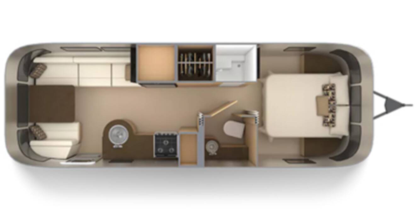 A photo of this 2020 Airstream Flying Cloud 27FB Rear Hatch