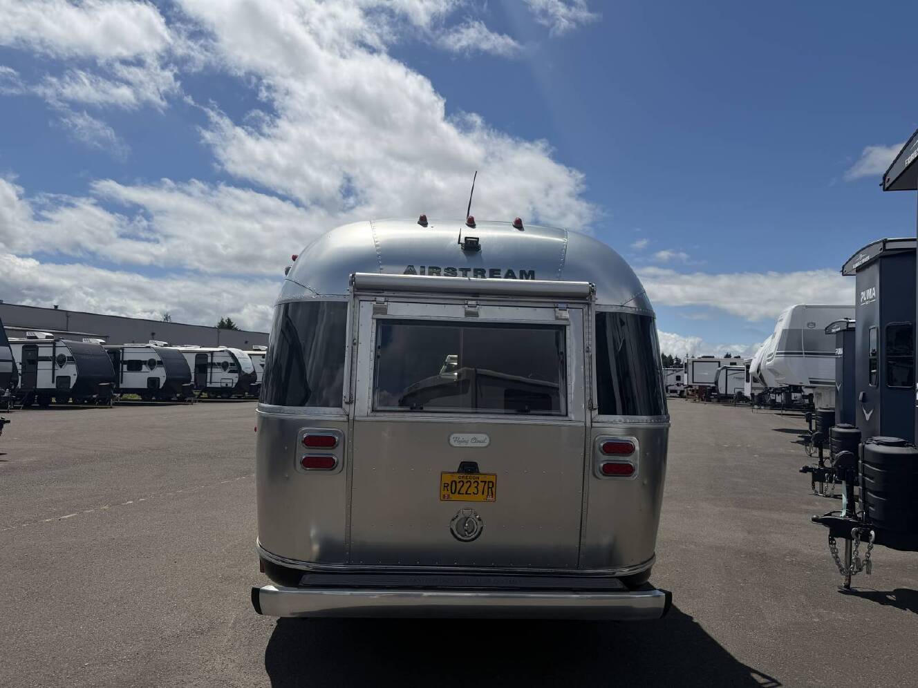 A photo of this 2020 Airstream Flying Cloud 27FB Rear Hatch