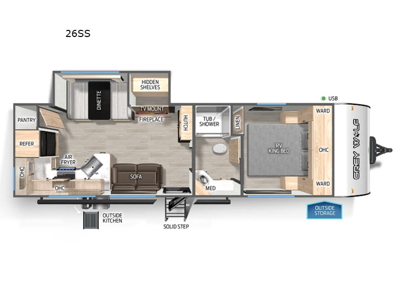 2025 Forest River Rv Cherokee Grey Wolf 26SS in coldwater MI