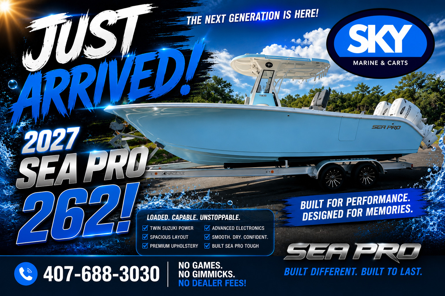 2027 Sea Pro 262 Sport Offshore Center Console in sanford FL