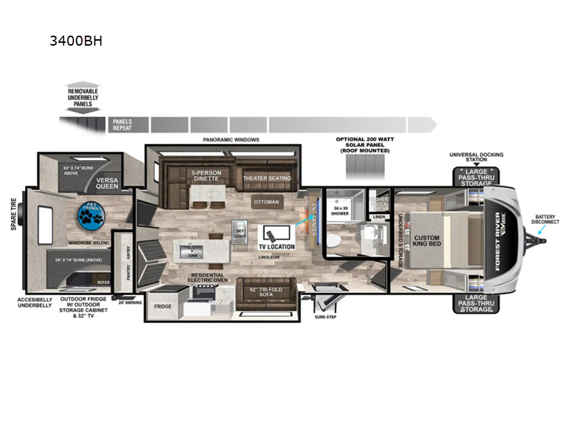 2026 Forest River Rv Vibe 3400BH in mineola TX