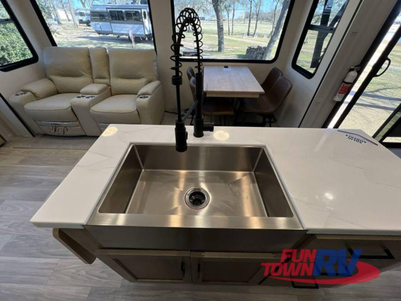 A photo of this 2025 Forest River Rv Sandpiper Destination Trailers 388JW