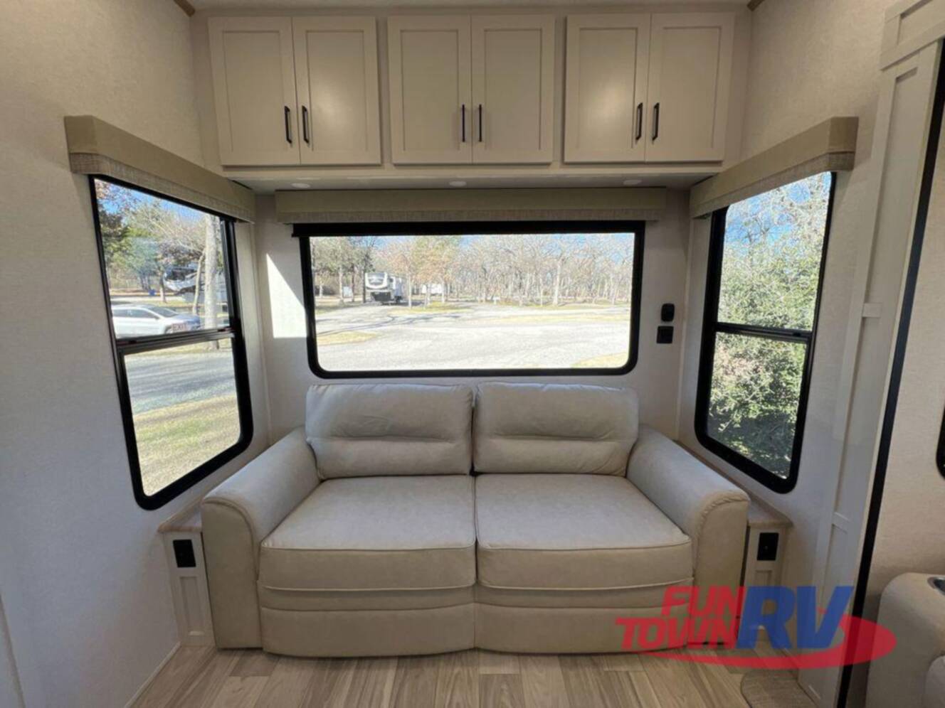 A photo of this 2025 Forest River Rv Sandpiper Destination Trailers 388JW