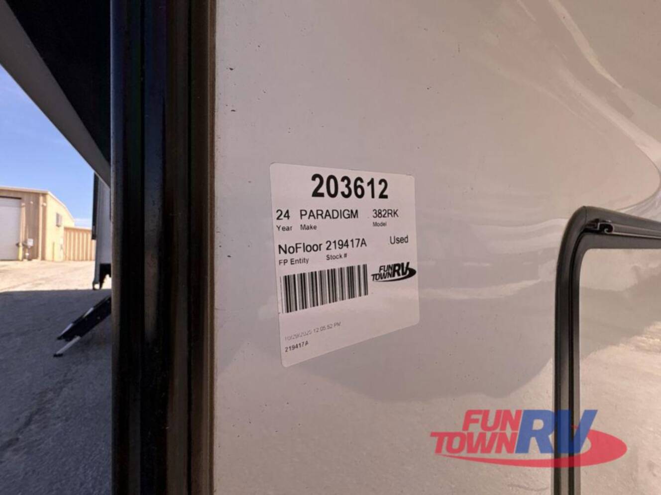 A photo of this 2024 Alliance Rv Paradigm 382RK