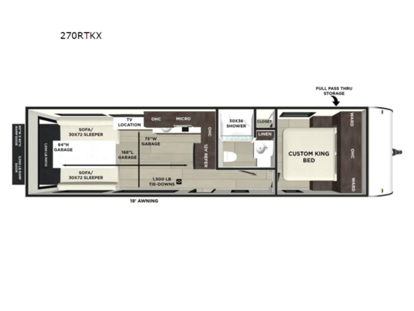 A photo of this 2026 Forest River Rv Wildwood FSX 270RTKX