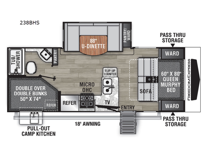 2022 Coachmen Rv Freedom Express Ultra Lite 238BHS in shakopee MN