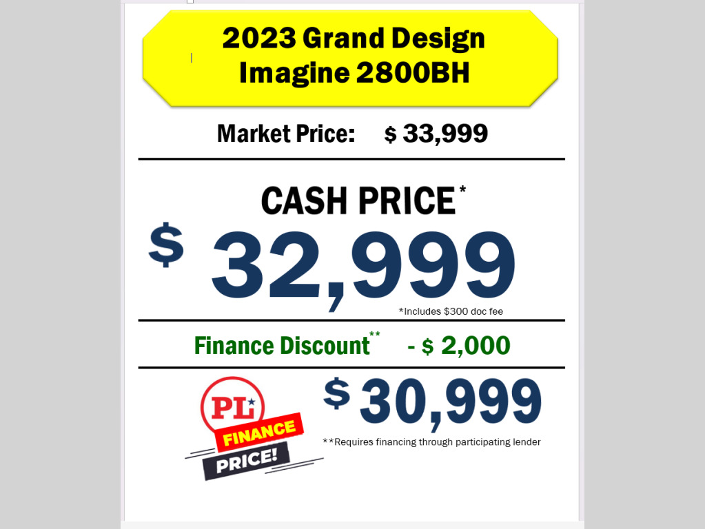 2023 Grand Design Imagine 2800BH in ramsey MN