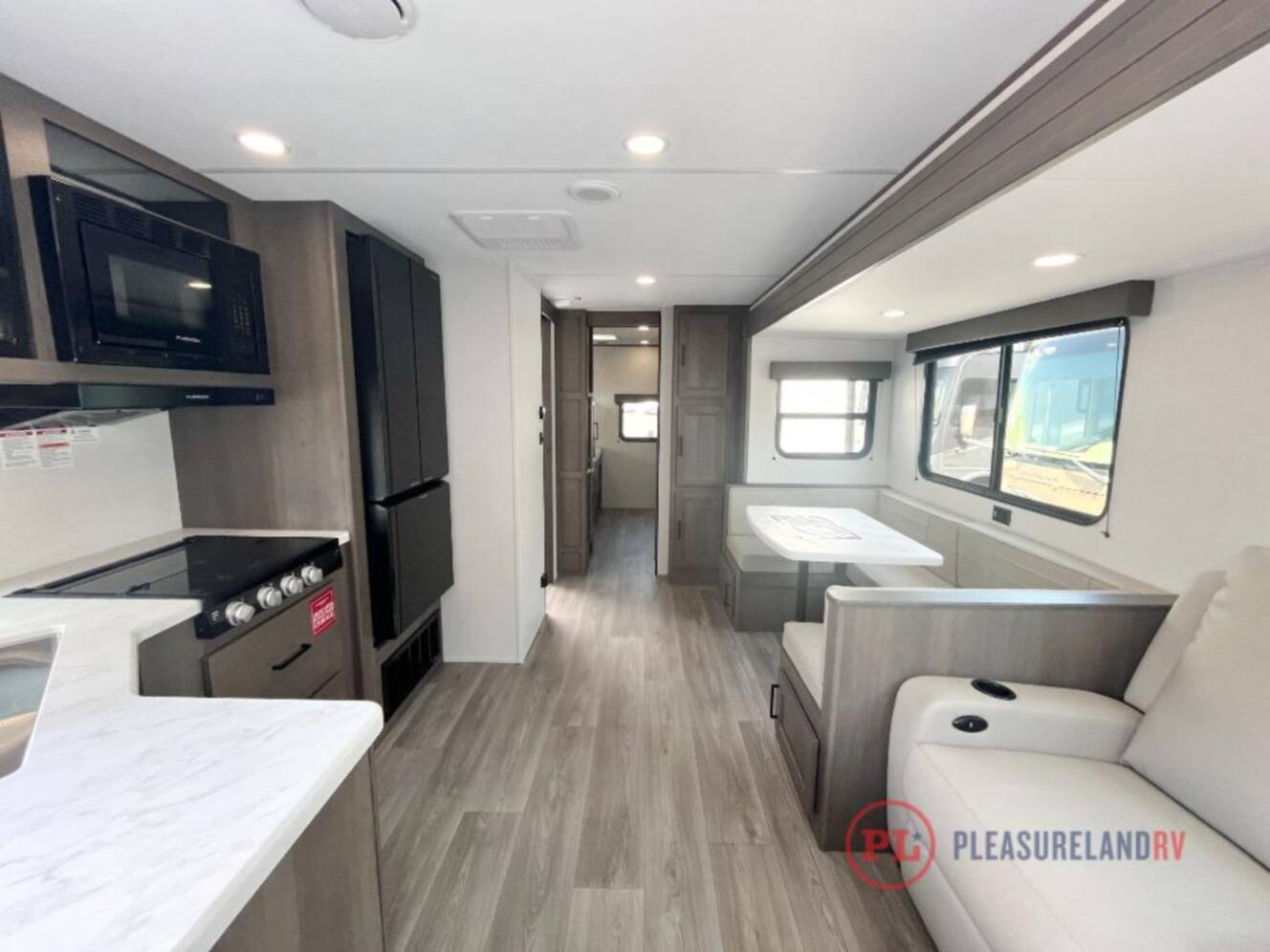 A photo of this 2026 Grand Design Transcend 335BHT