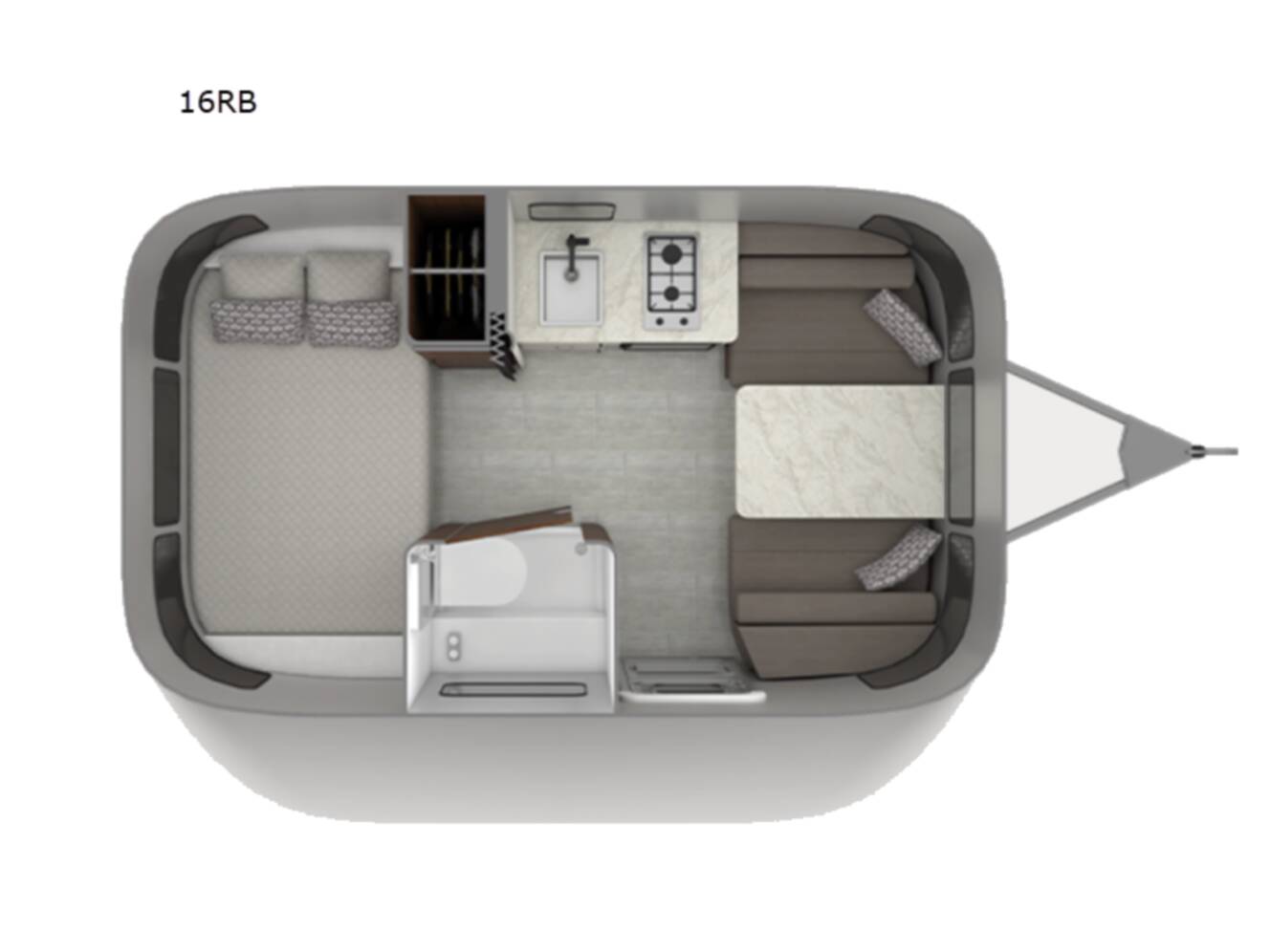 A photo of this 2026 Airstream Caravel 16RB