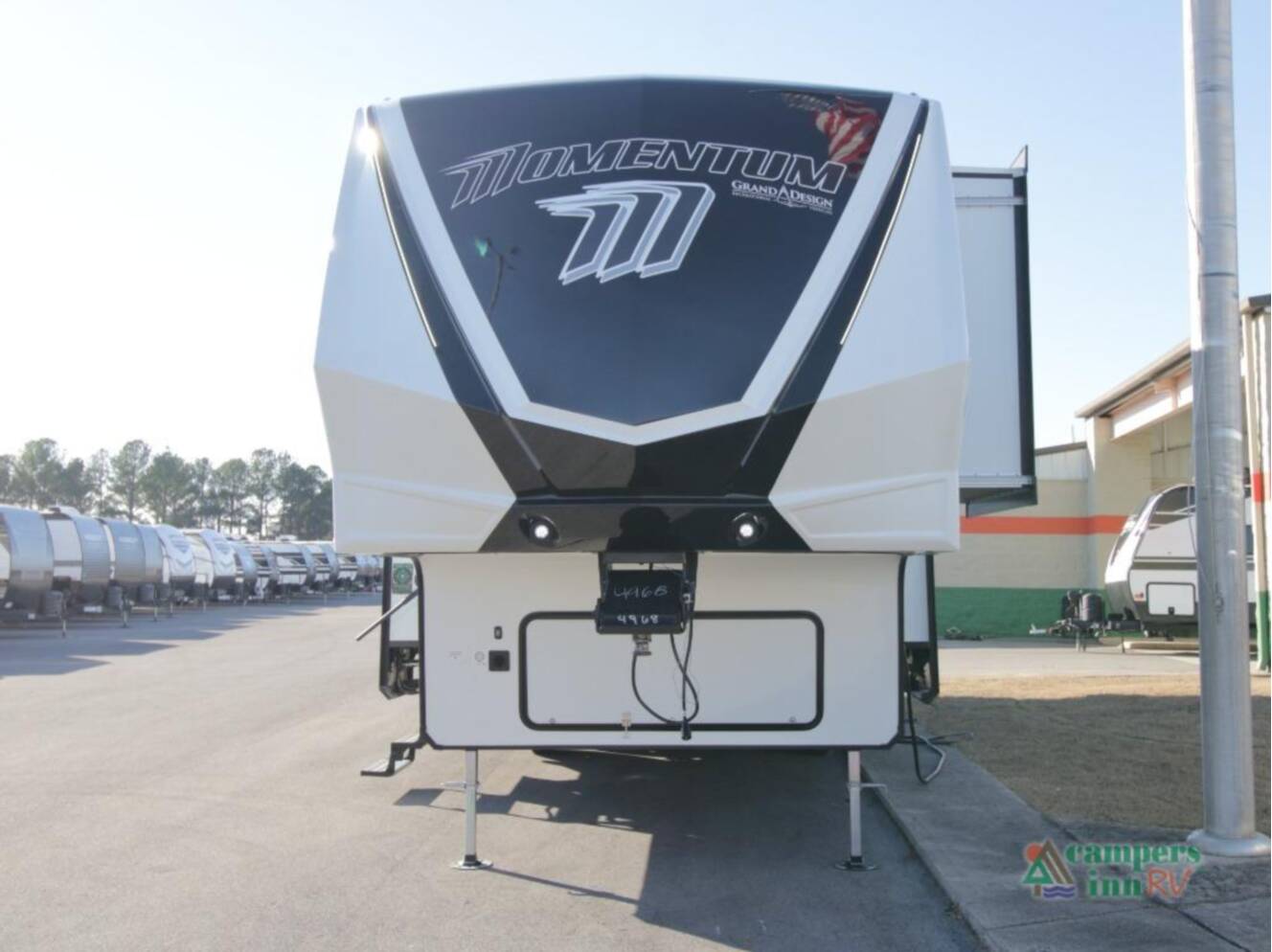 A photo of this 2026 Grand Design Momentum G-Class 320G