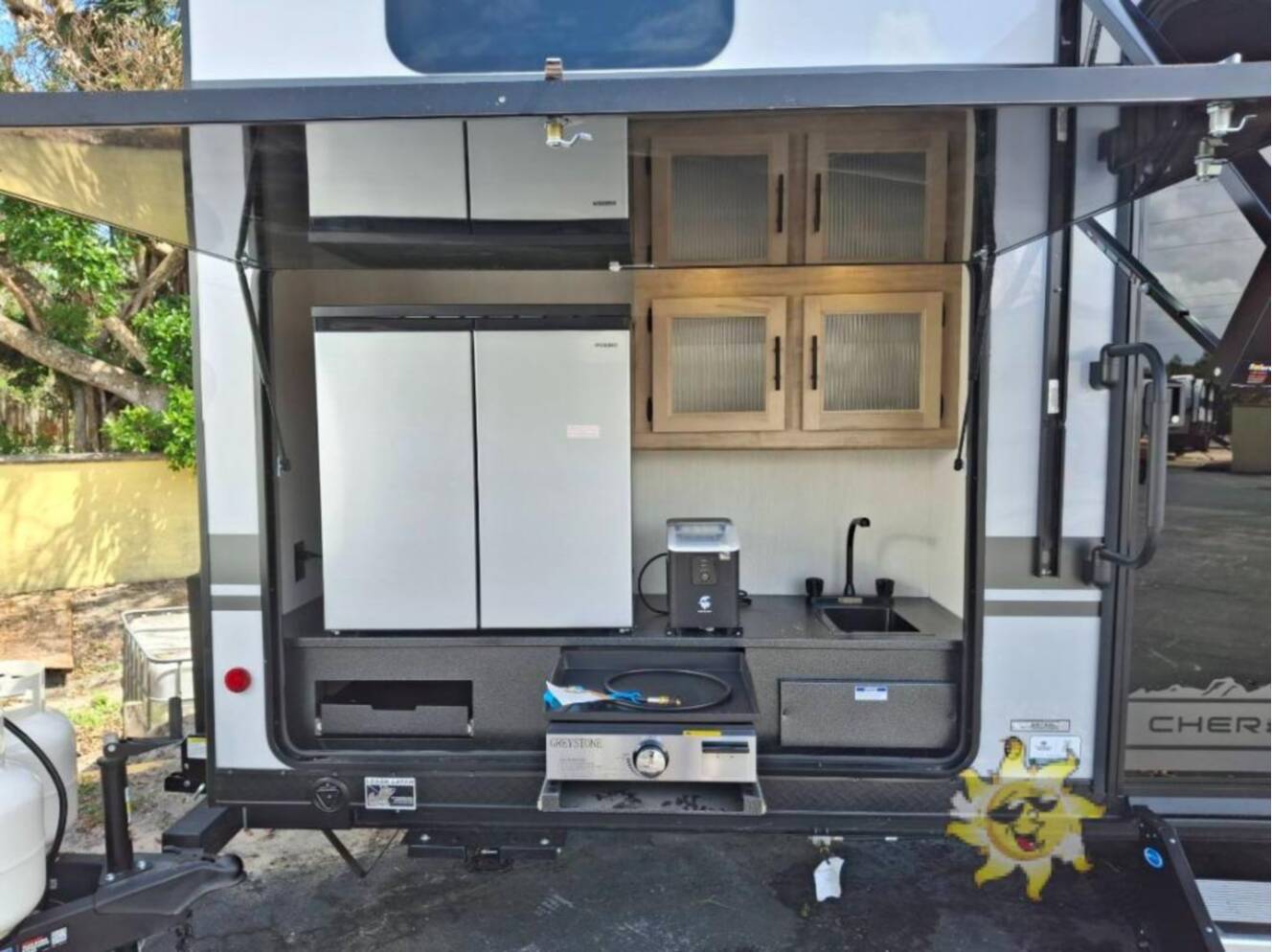 A photo of this 2026 Forest River Rv Cherokee Grey Wolf Black Label 29TEBL