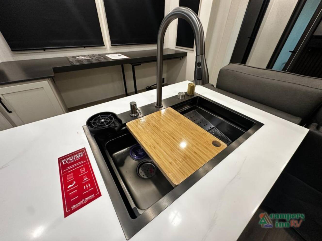A photo of this 2026 Grand Design Momentum M-Class 399M