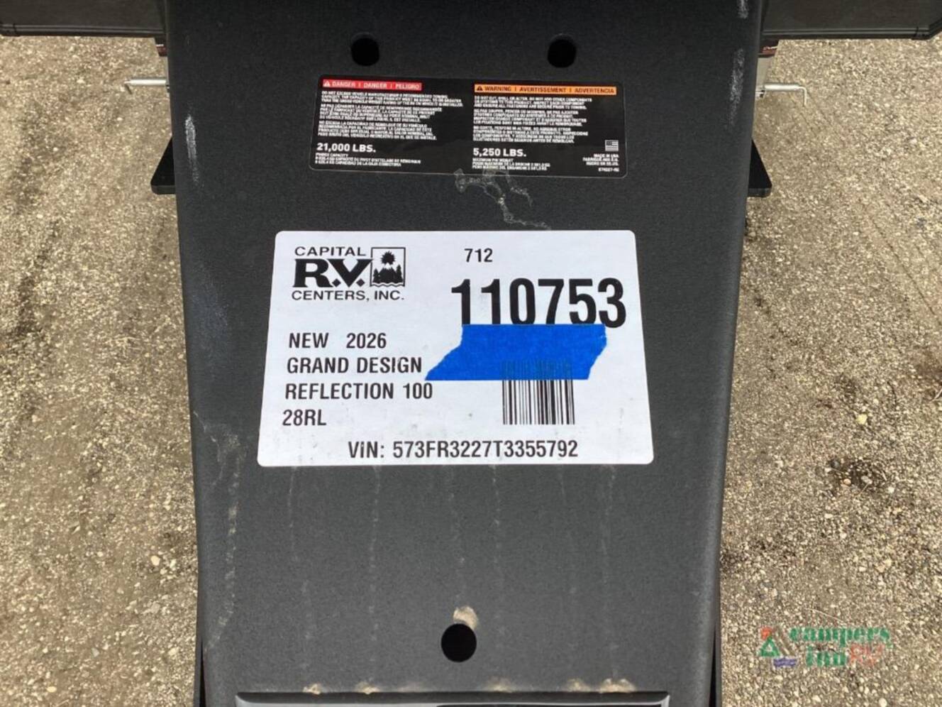A photo of this 2026 Grand Design Reflection 100 Series 28RL