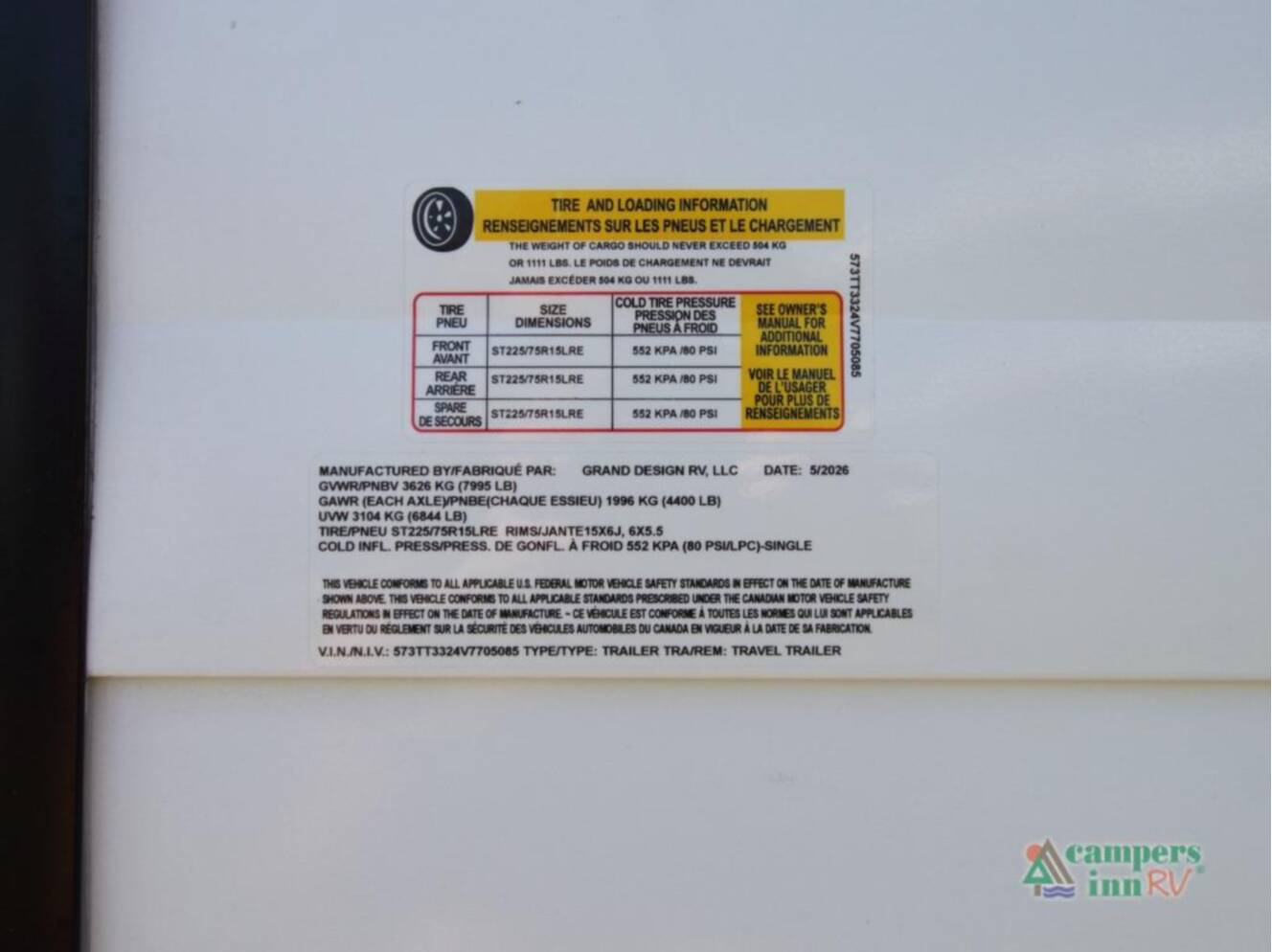 A photo of this 2027 Grand Design Transcend Xplor 265BHT