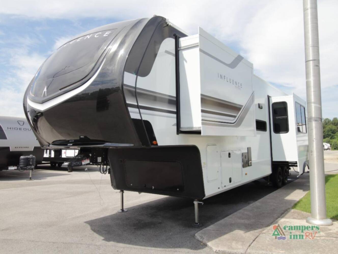 A photo of this 2026 Grand Design Influence 3804DS