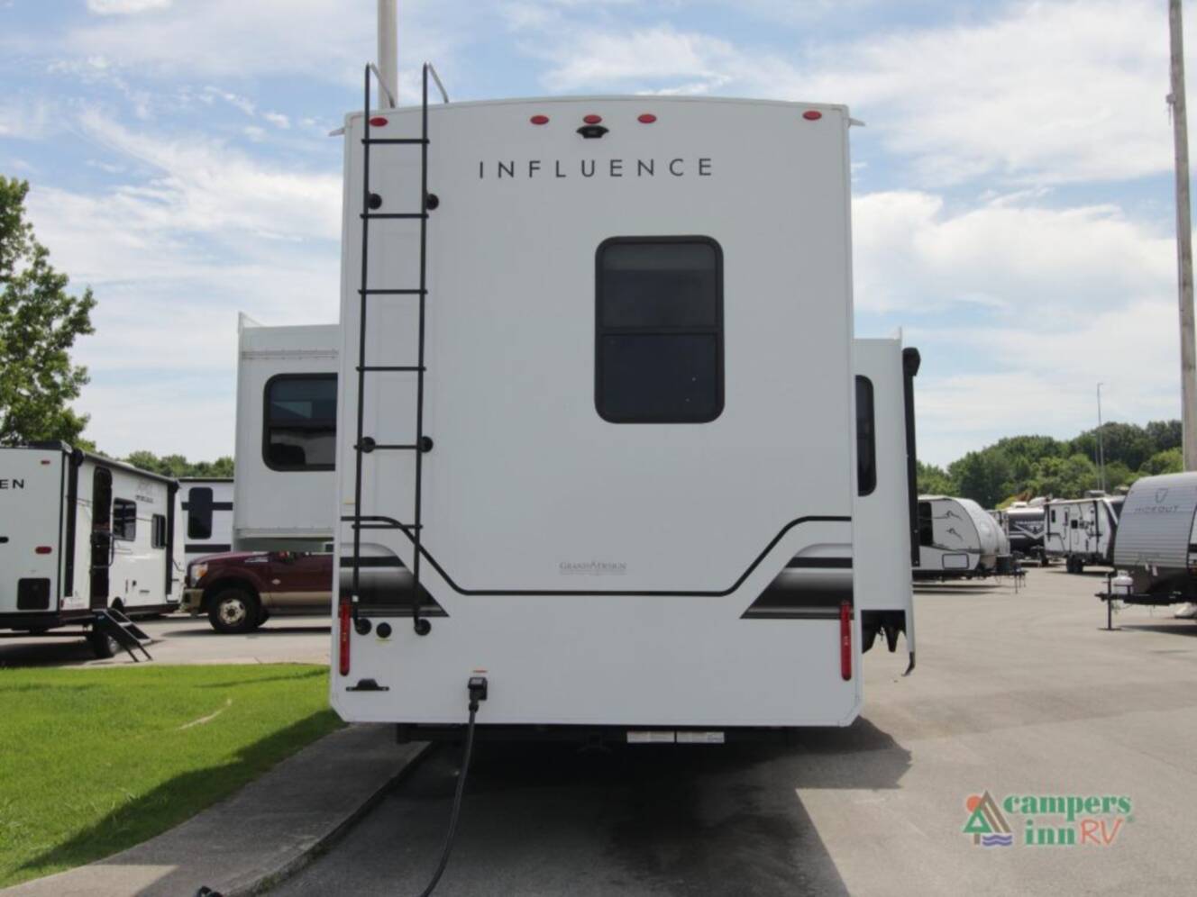 A photo of this 2026 Grand Design Influence 3804DS
