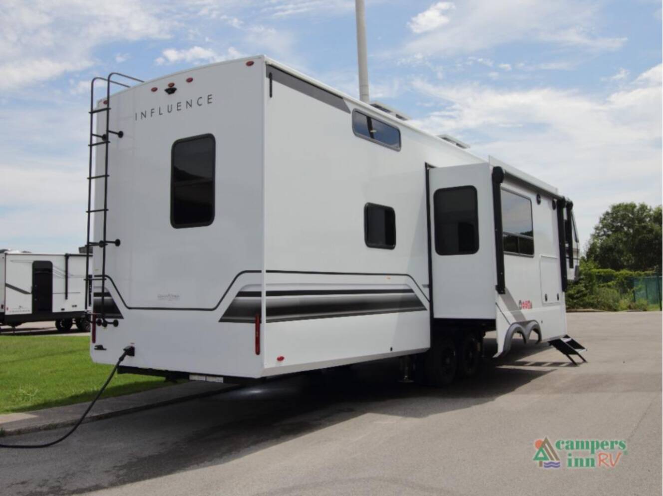 A photo of this 2026 Grand Design Influence 3804DS