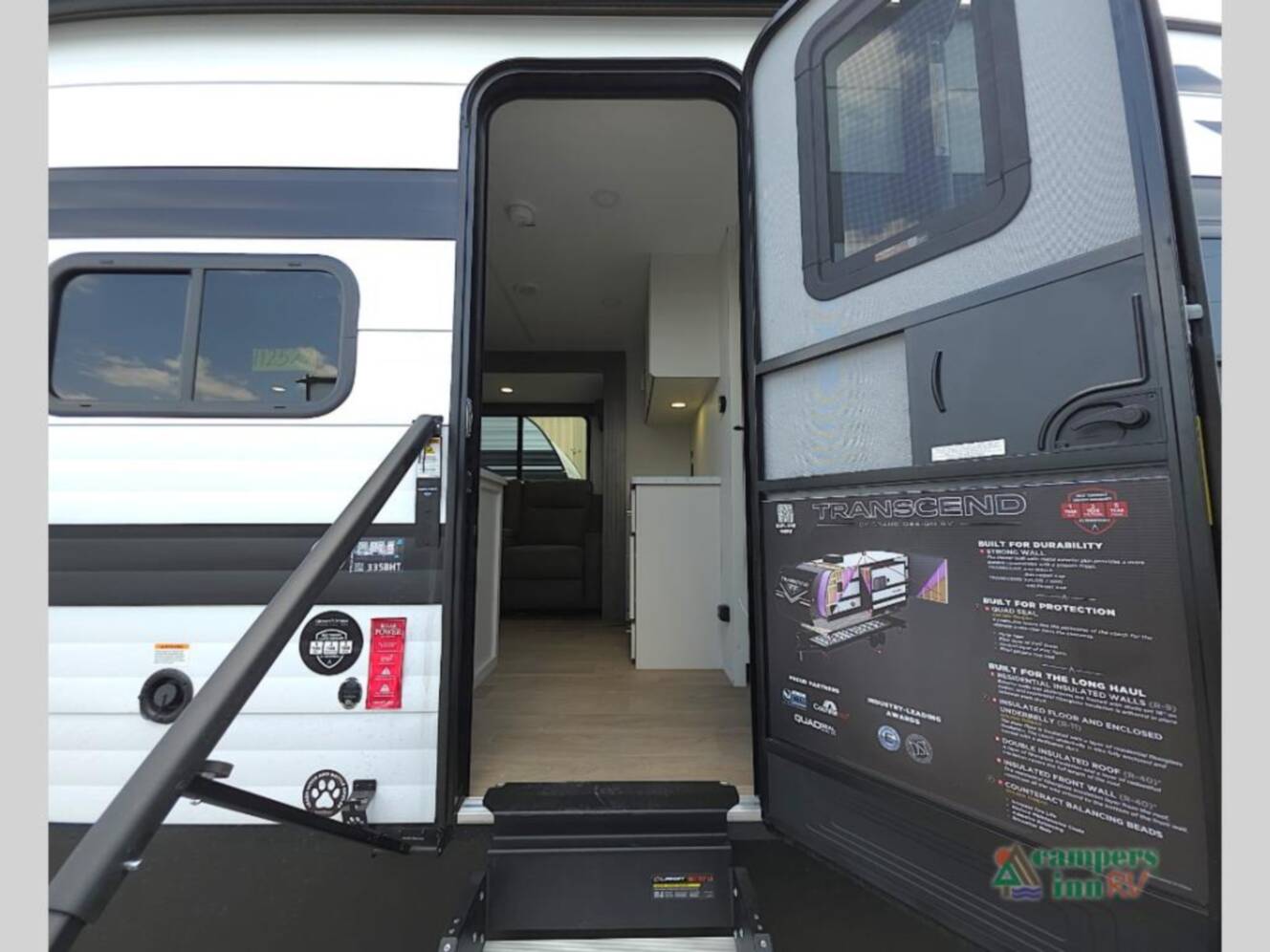 A photo of this 2026 Grand Design Transcend Xplor 335BHT